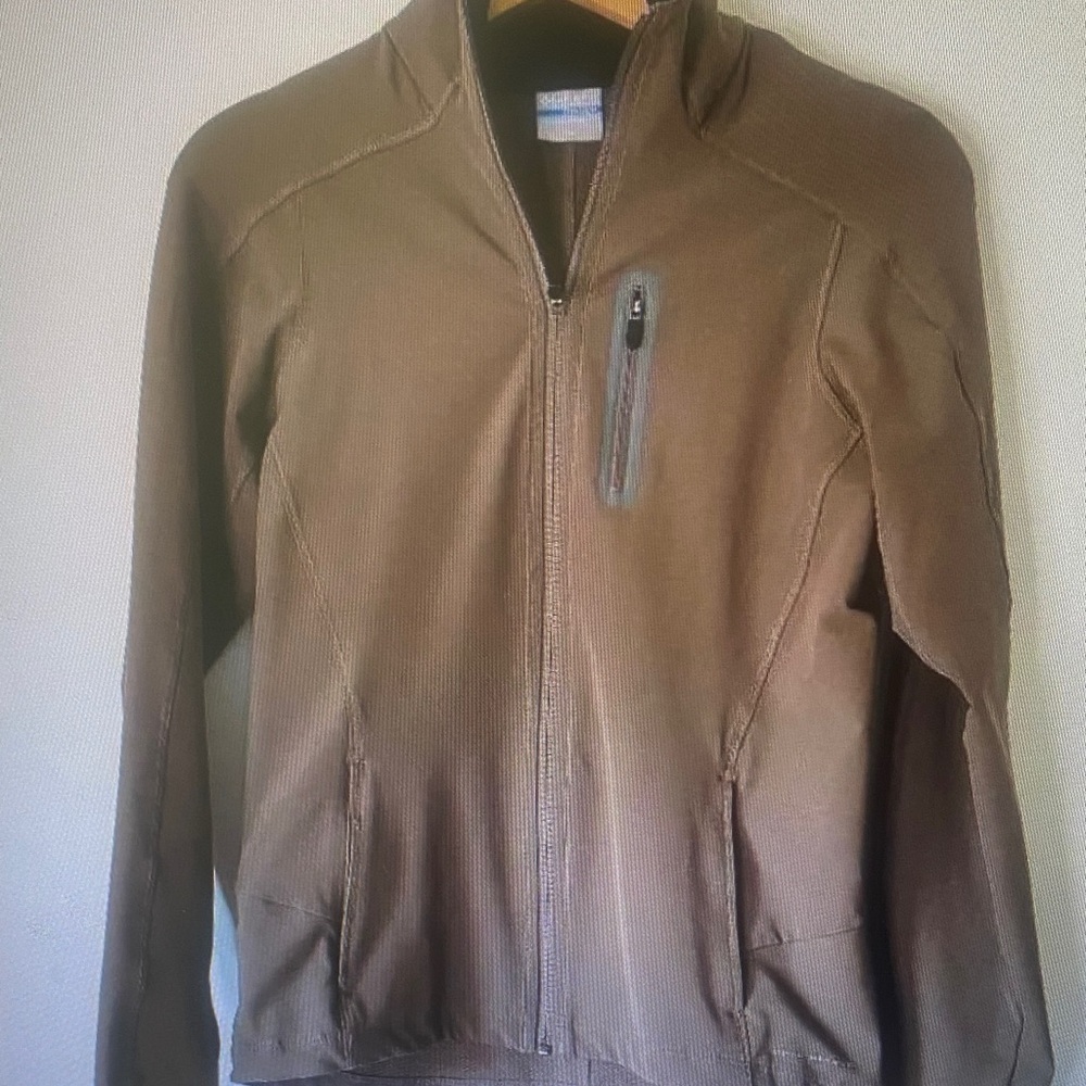 Columbia Brown Utility Jacket with Zippered Chest Pocket